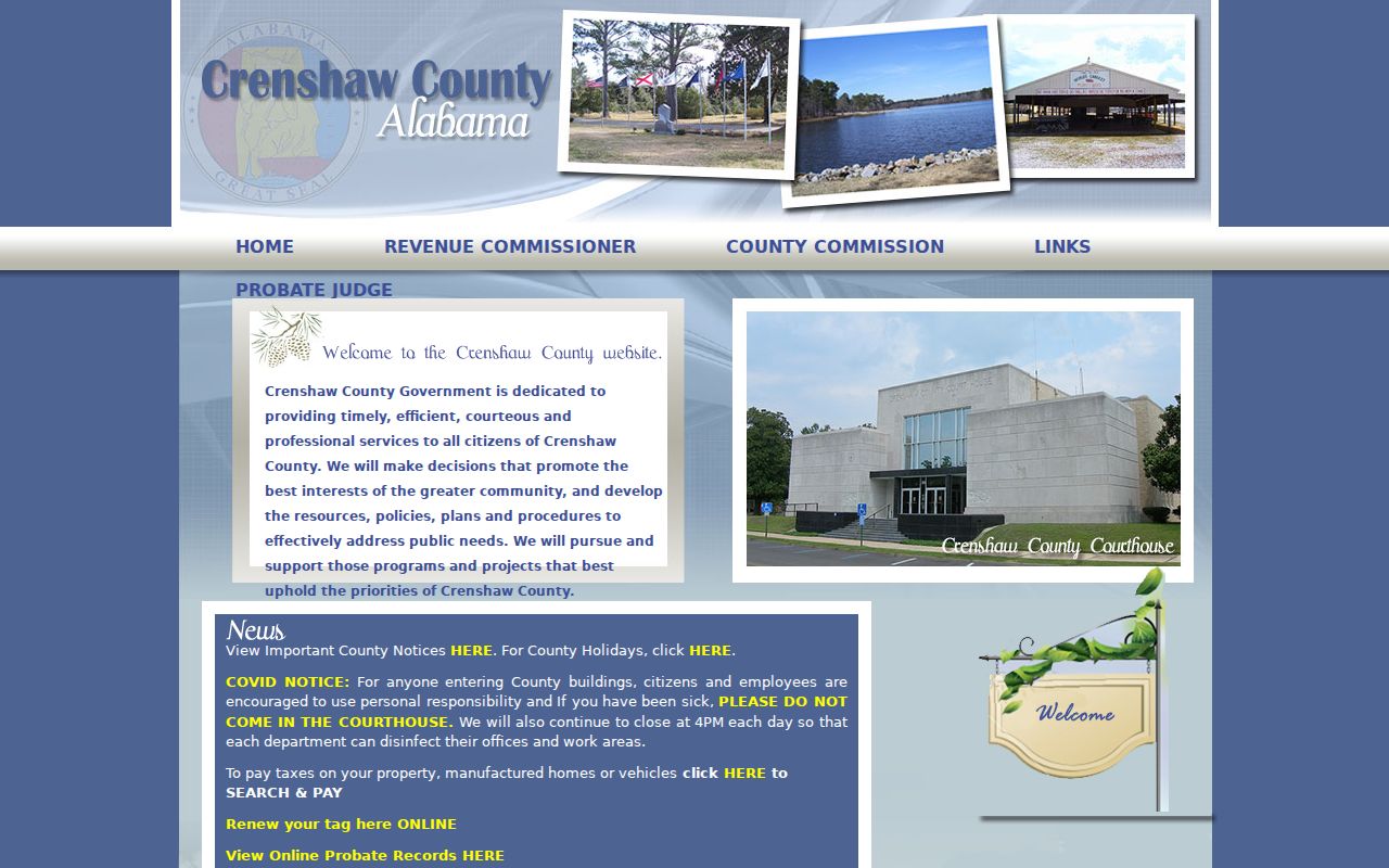 Crenshaw County criminal court docket county government source